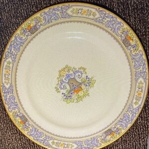 Lenox Blue and Gold Floral Bread And Butter Plates 12
